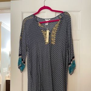 Multi colored shift dress